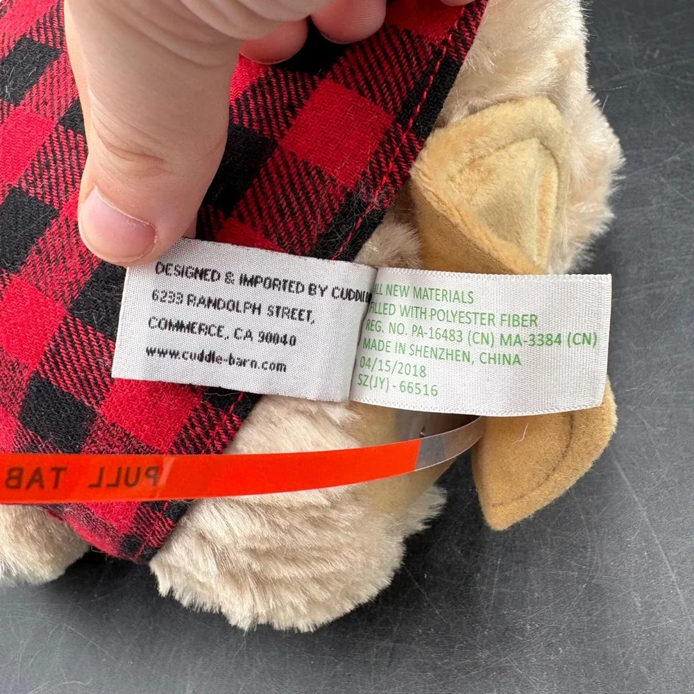 Cuddle Barn Woodchuck Chuck Plush Unisex OS Tan NEW Animated Tongue Twisters